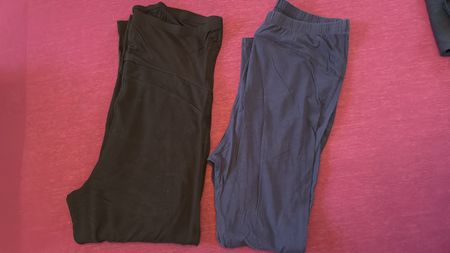 2 bequeme Schwangerschafts- Leggings Gr. 42/44