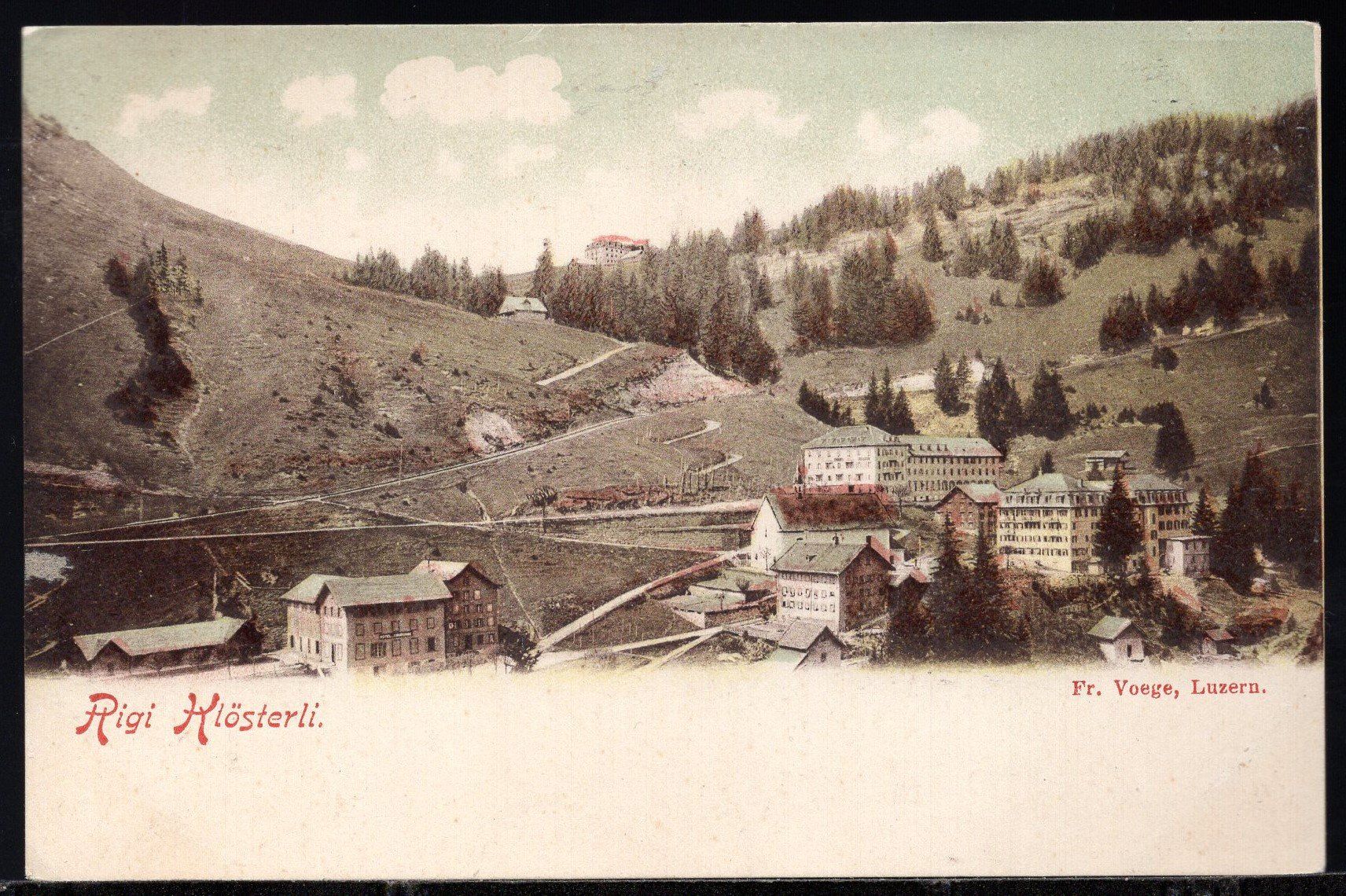 Cartoline postali: Rigi  Klösterli  ca.  1900 – Usato da Aarau venduto da kufi44