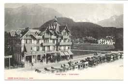 Interlaken (BE) Hotel Jura - Hotel-Kutschen - 1905
