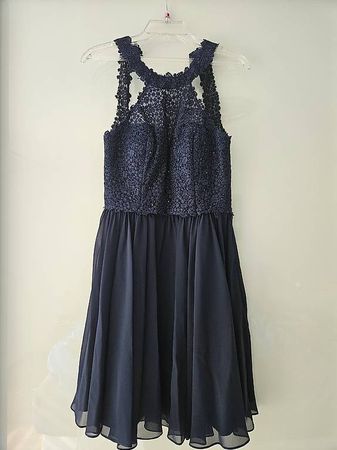 Abendkleid blau Gr. 38