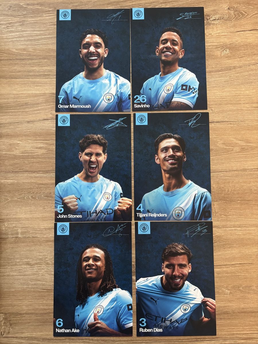 Autografi: Manchester City - Autogramme 6 STK. – Usato da niederbipp venduto da LaHabana1
