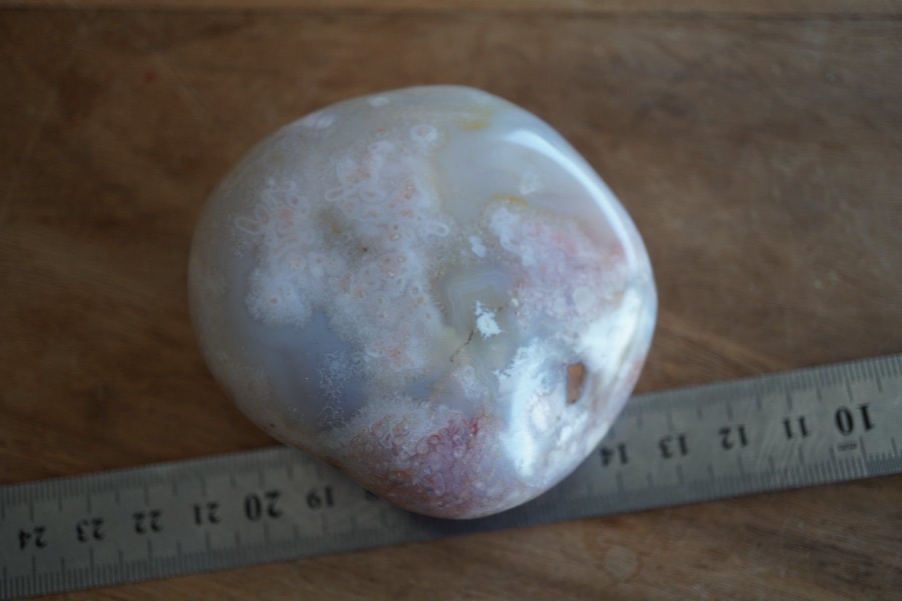 Minerali & Pietre curative: Chalcedon Achat Jumbo Trommelstein  8cm x 7cm – Nuovo e nell'imballaggio originale da Eschenbach SG venduto da topstone 4
