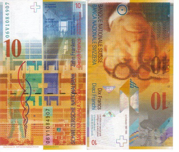 Banconote: 10 Fr 2006  bankfrisch unz – Nuovo e nell'imballaggio originale da Gelterkinden venduto da Cakir