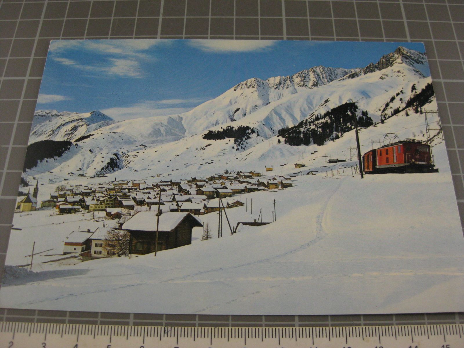 Cartoline postali: Preis halbiert: Sedrun mit Zug – Usato da Malters venduto da Marosko