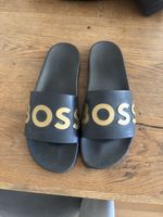 Badeschuhe BOSS schwarz Grösse 44 Made in Italy