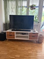 TV-Möbel weiss/Holz gebraucht