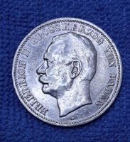 3 D-Mark Münze Silber 1910