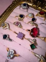 Lot de bagues fantaisie diverses neuves