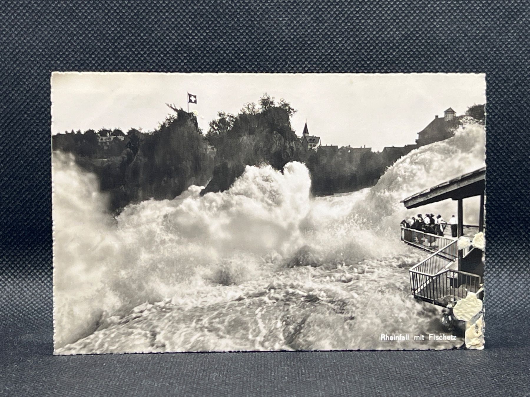 Cartoline postali: Rheinfall mit Fischetz – Usato da Widnau venduto da Brusi9
