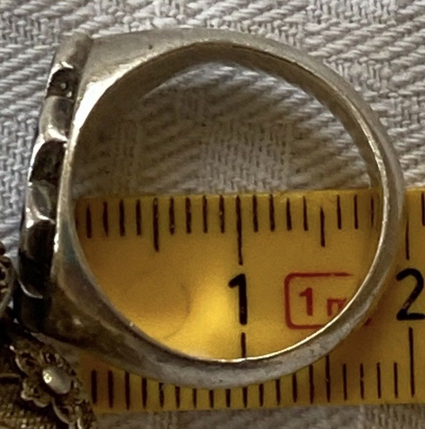 Anelli: Vintage Silberring 925 mit Lapislazuli – Difettoso da Schwyz venduto da Maerzetuepfli 2