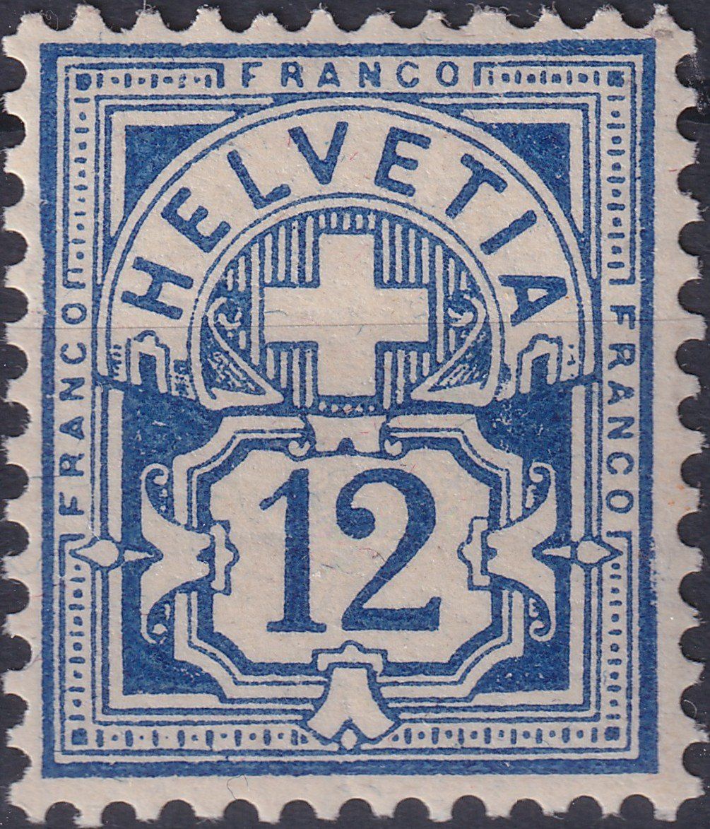 Alle Briefmarken: 1906: Ziffermuster: Nr.84 ** postfrisch, Kat: 30.- – Gebraucht aus Sursee von Luzernerraute