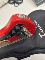 Höfner Shorty Reise-E-Gitarre Rot mit Gigbag – guter Zustand