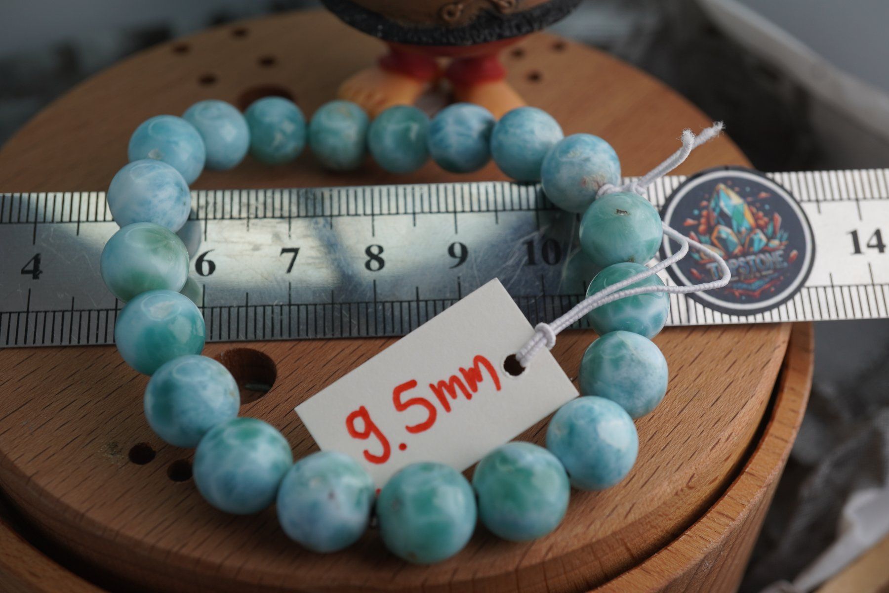 Minerali & Pietre curative: Larimar    Top   Armband Kugel 9,5mm Topstone – Nuovo e nell'imballaggio originale da Eschenbach SG venduto da topstone 3