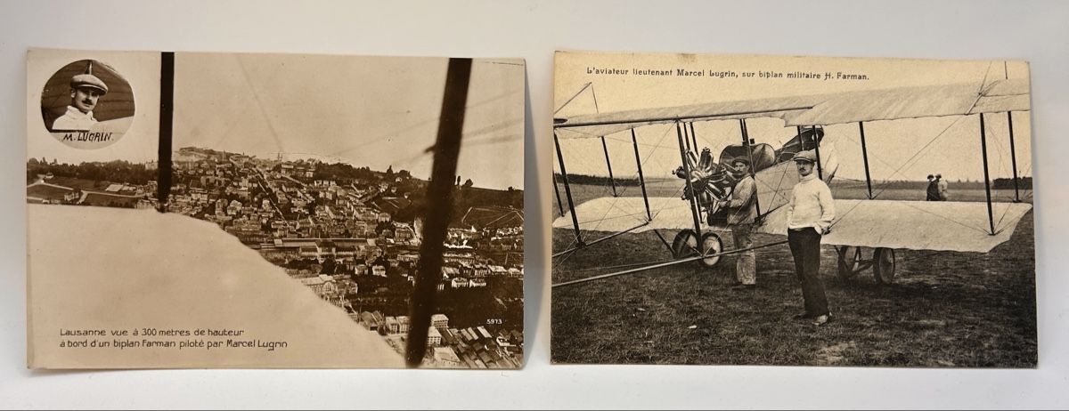 Cartoline postali: Carte postale aviation Lugrin – Usato da Neuchâtel venduto da CurieuxCabinet