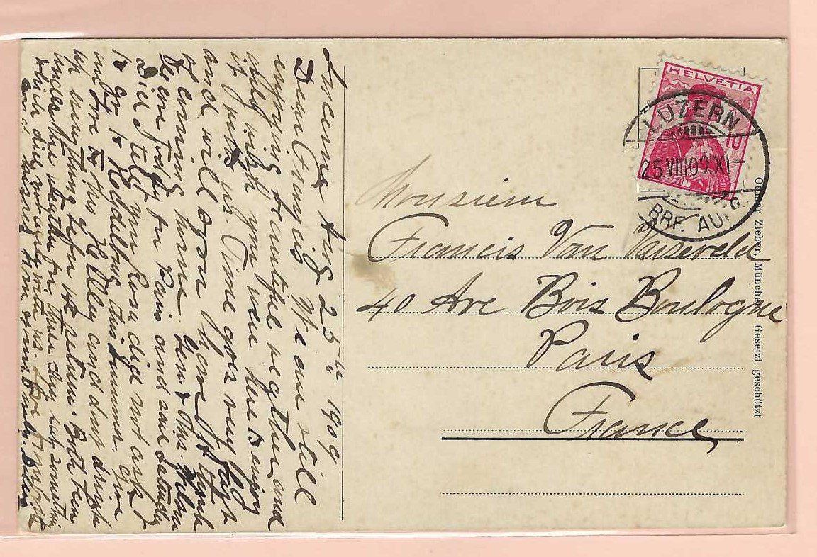 Cartoline postali: Luzern. Bahnhofquai. Dampfschiff 'Gotthard'. – Usato da Horw venduto da SwissSteamMemories 1