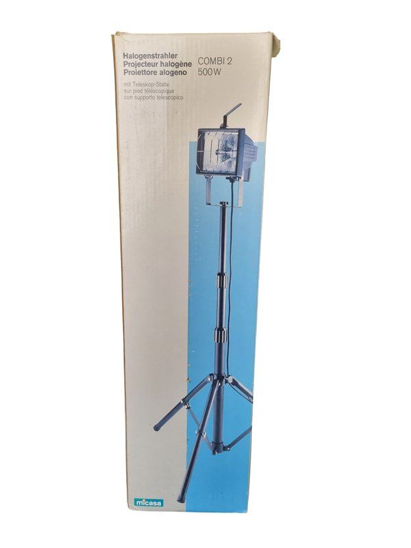 Micasa Lampade: MICASA Halogenstrahler mit Teleskopstativ – Usato da Wangen b. Olten venduto da Restwert_Wangen 3