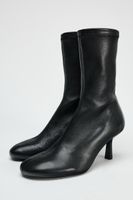 Zara Leder-Stiefeletten aus echtem Leder