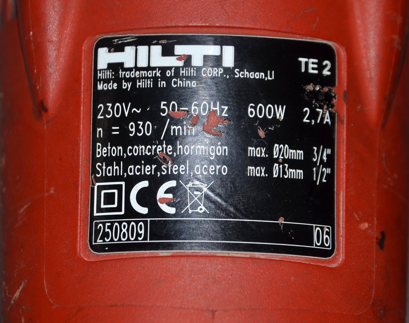 Hilti Bohrmaschinen: Hilti Bohrmaschine TE 2 Perceuse – Defekt aus Collonges von arashee 3