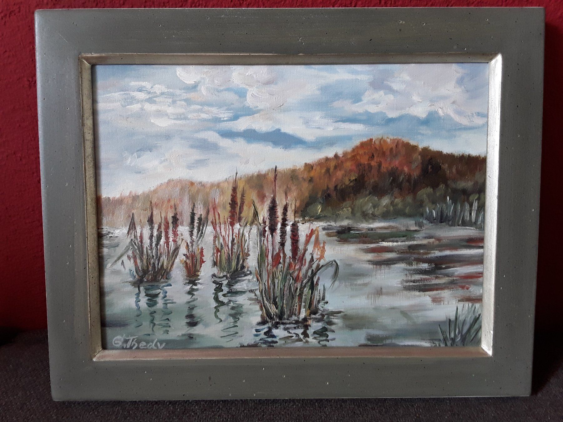 Dipinti: Oelbild - Uferlandschaft – Usato da Bilten venduto da konrad7321