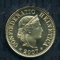 CHF___0.05 2007 stgl * nigelnagelneu! 5 Rappen