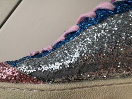 Golden Goose Sneaker Gr. 38 Glitzer Pink Silber Blau