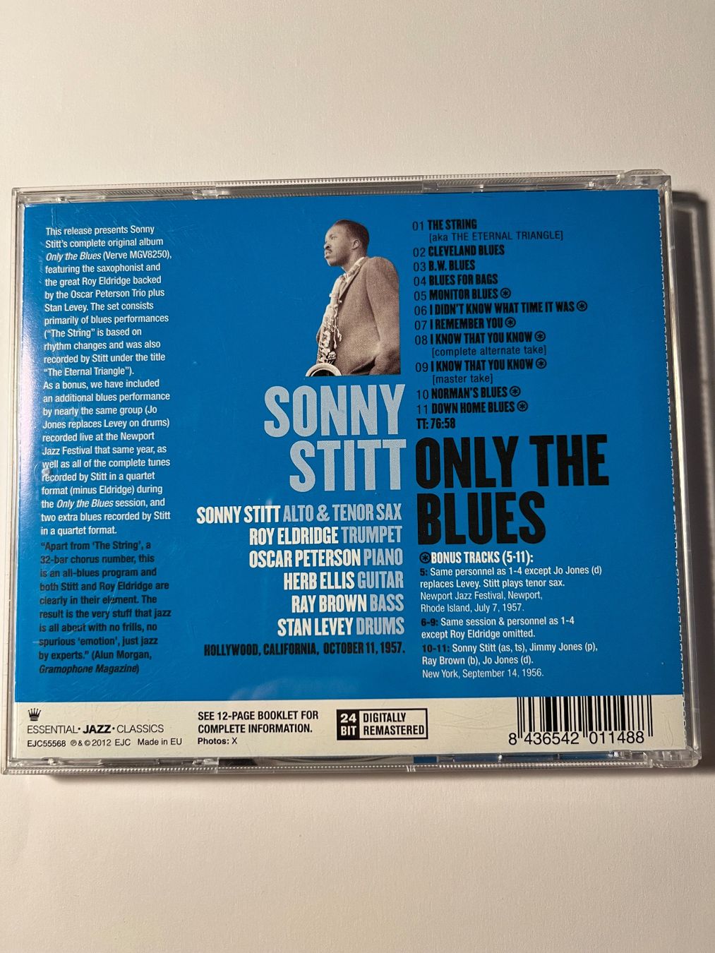 CD: SONNY STITT - ONLY THE BLUES – Usato da Lausanne venduto da sbar224 1