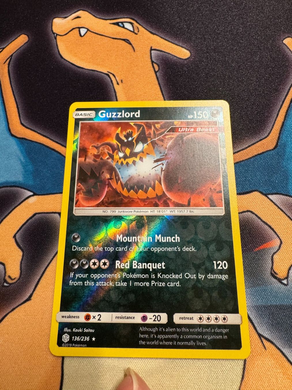 Pokémon Sammelbilder & Trading cards: Guzzlord (CEC 136) - Reverse Holo - Cosmic Eclipse – Neu (gemäss Beschreibung) aus Bülach von Pfrenzel