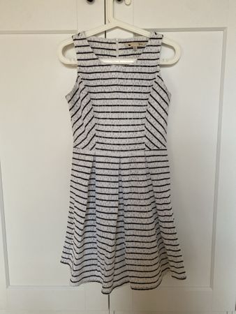 Yumi Dress, UK 12, Black & White Stripes, Summer Ready!