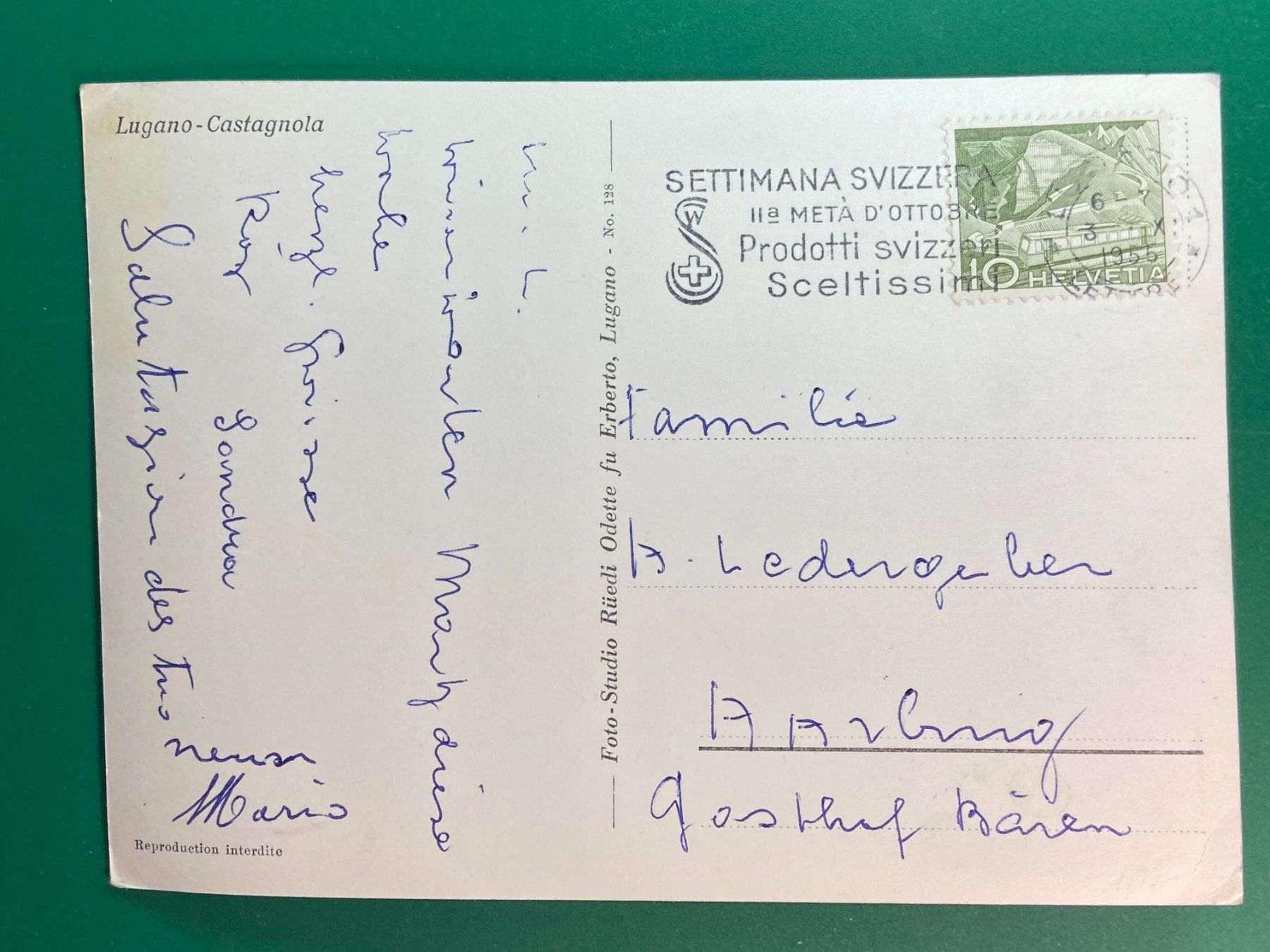 Cartoline postali: Lugano - Castagnola – Usato da Steg VS venduto da _vinci_ 1