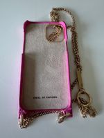 iPhone 12 pro Hülle pink IDEAL OF SWEDEN Kroko mit Kette