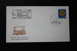 Umschlag 100 Jahre Eisenbahn Zürich Luzern 1964