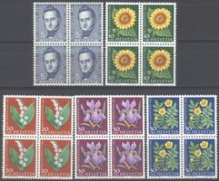 PJ 1961 188-192 Viererblöcke postfrisch **