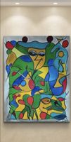  Gemälde " Zirkuswelt" handmade 90×120
