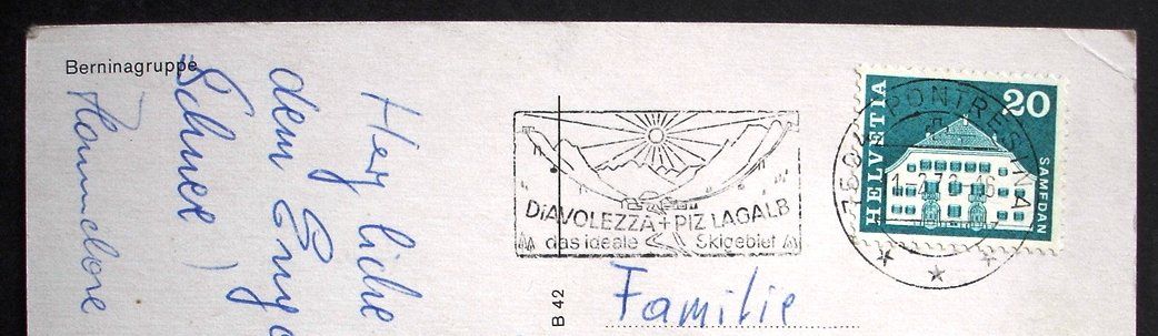 Cartoline postali: BERNINABAHN mit Berninagruppe – Usato da Jona venduto da philajona 1