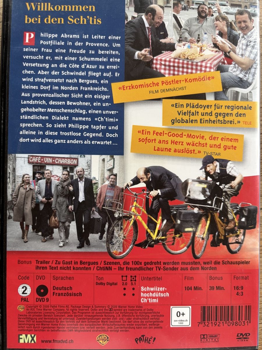 Tutti i DVDs: Willkommen bei den Sch'tis - DVD – Usato da Gebenstorf venduto da pas_9p6b 1