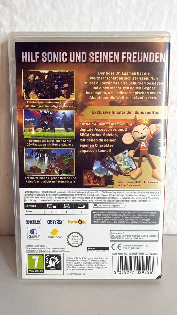 Nintendo Giochi: Sonic Forces Bonus Edition Nintendo Switch Game – Usato da Ehrendingen venduto da bubulence 1