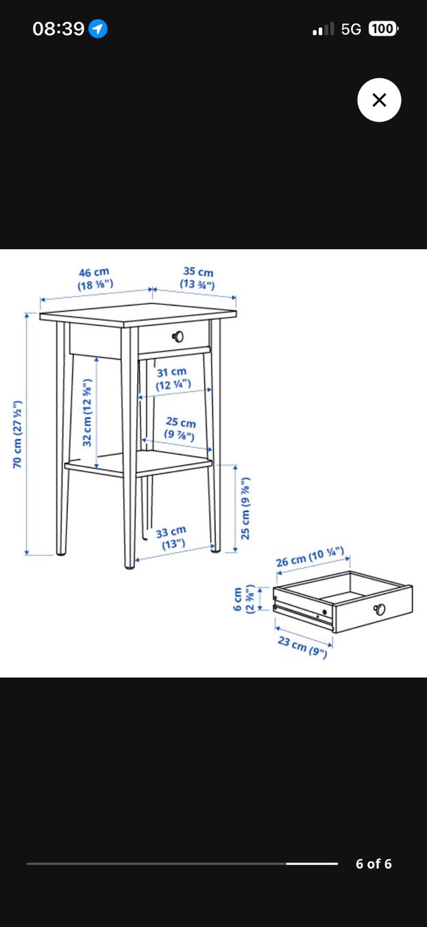 Comodini: Nachttisch Ikea HEMNES – Usato da Olten venduto da kim.anna 3