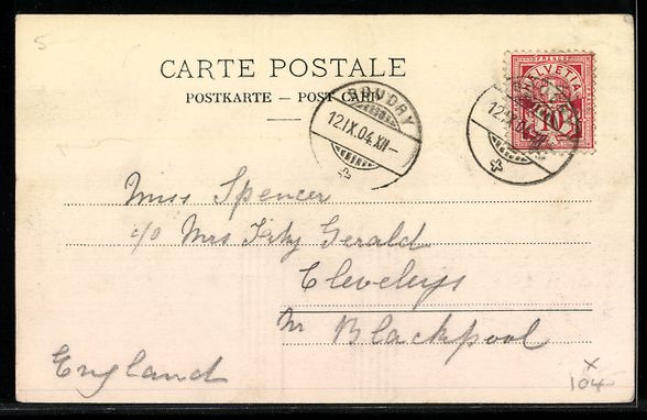 Ansichtskarten: AK Boudry, Rue à Boudry, 1904 – Gebraucht aus Berlin von bartko-reher 1
