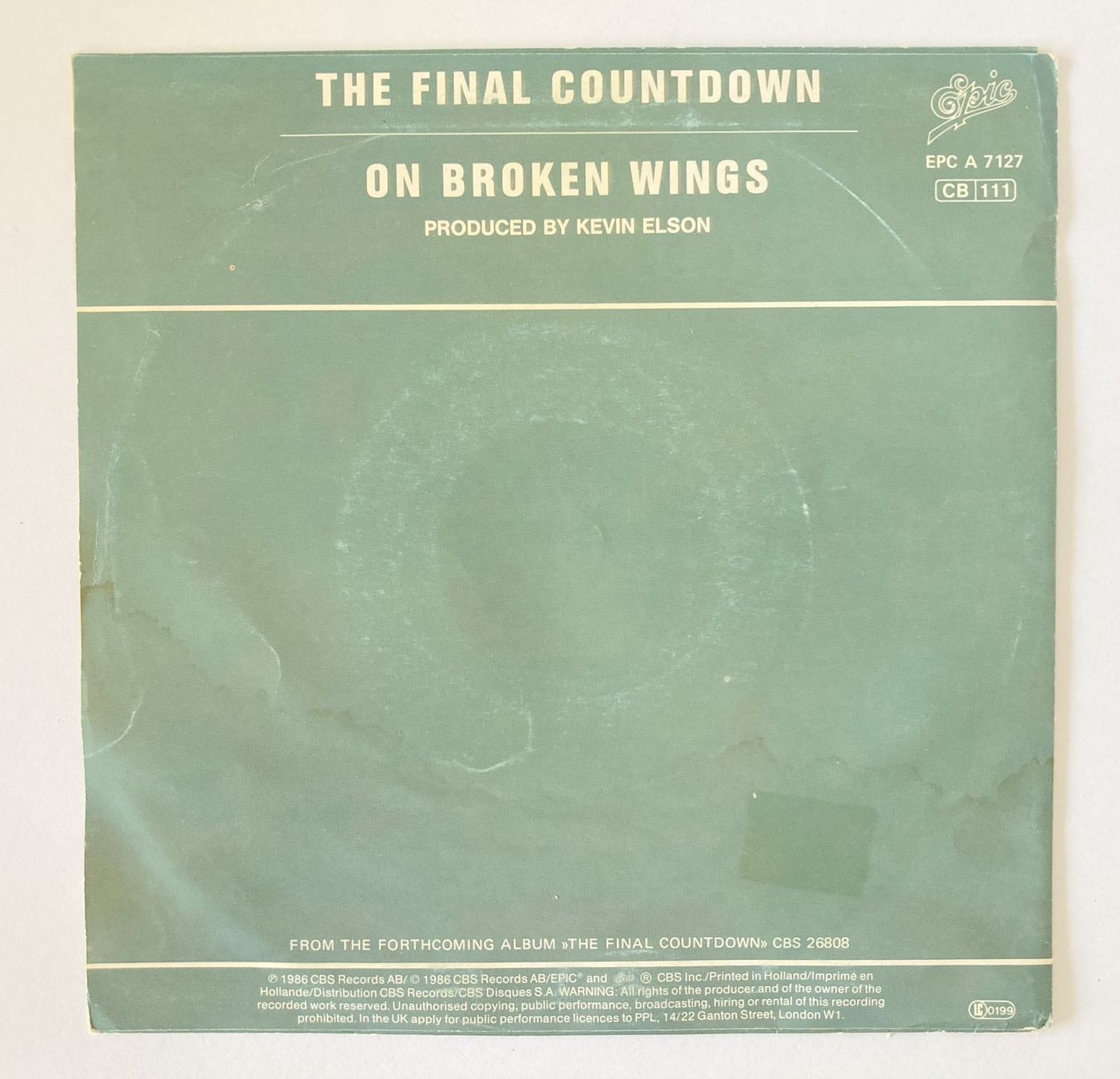 Schallplatten: EUROPPPPE    - THE FINAL COUNTDOWN – Gebraucht aus Bottens von hotter-than-hell 1