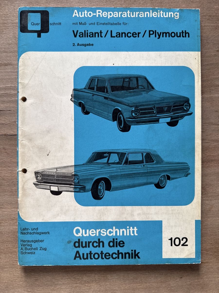Bücher: Werkstatthandbuch Mopar Plymouth – Gebraucht aus Oberentfelden von Matriks