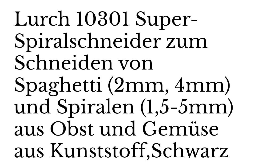 Küchengeräte: Spiralschneider Lurch – Neu (gemäss Beschreibung) aus Bülach von Boubbleziss 3