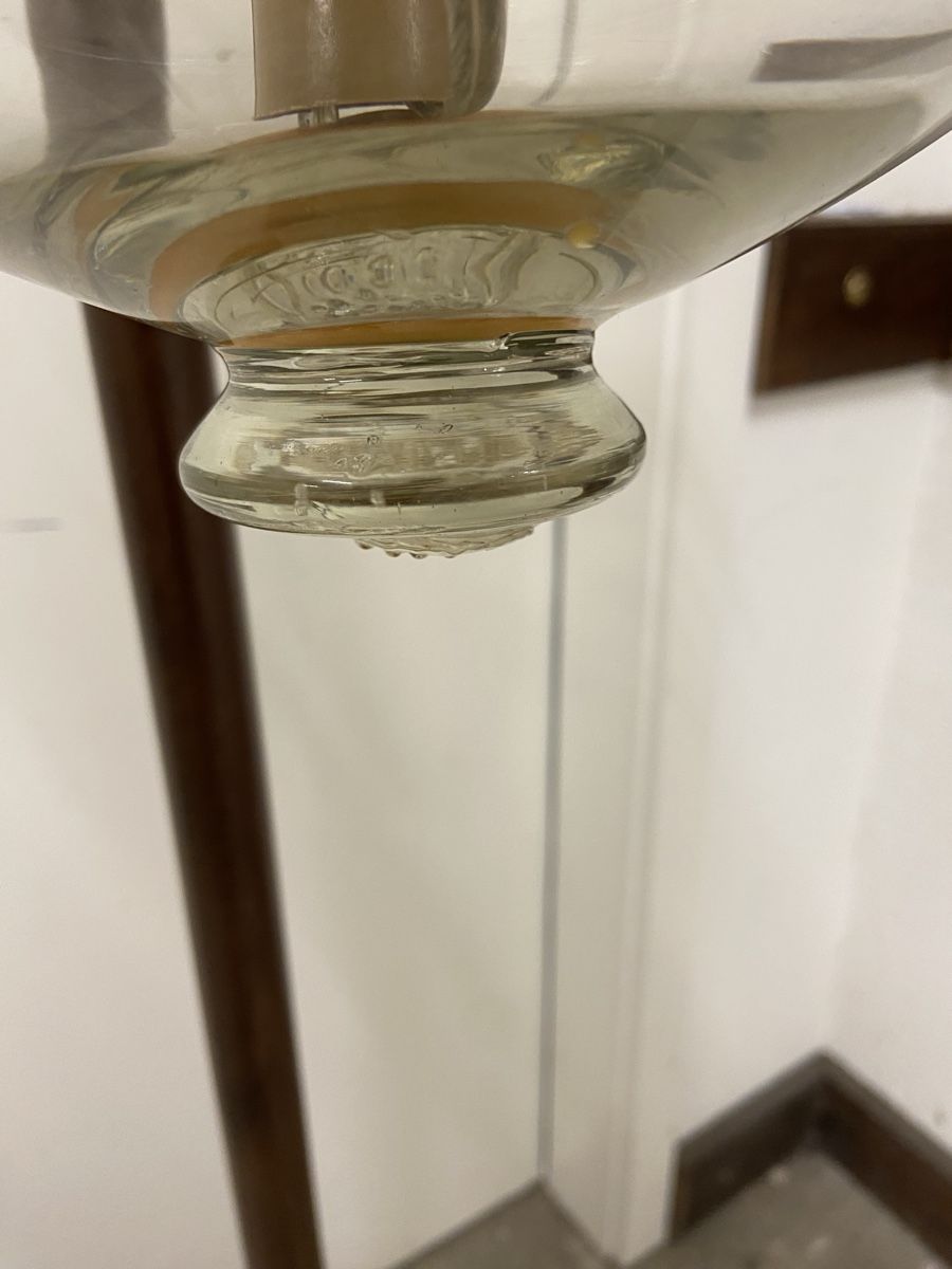 Lampade: Antike  Kolonial Hängelampe, Glas & Messing – Usato da Dietikon venduto da brocki-eyra 5
