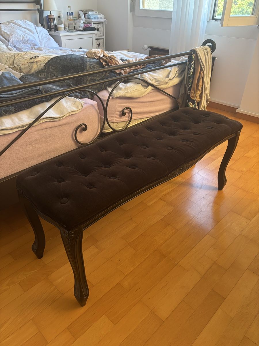 Bänke: Sitzbank Hocker schwarz – Gebraucht aus Wollerau von Loli-04 3