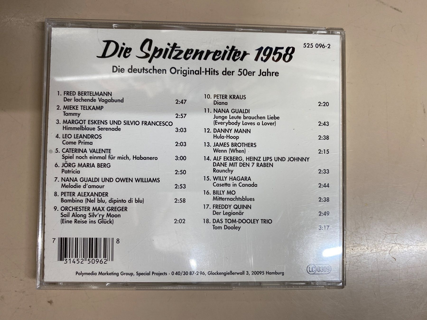 CDs: Die Spitzenreiter 1958 - Polydor – Gebraucht aus THERWIL von Fcbbasel 1