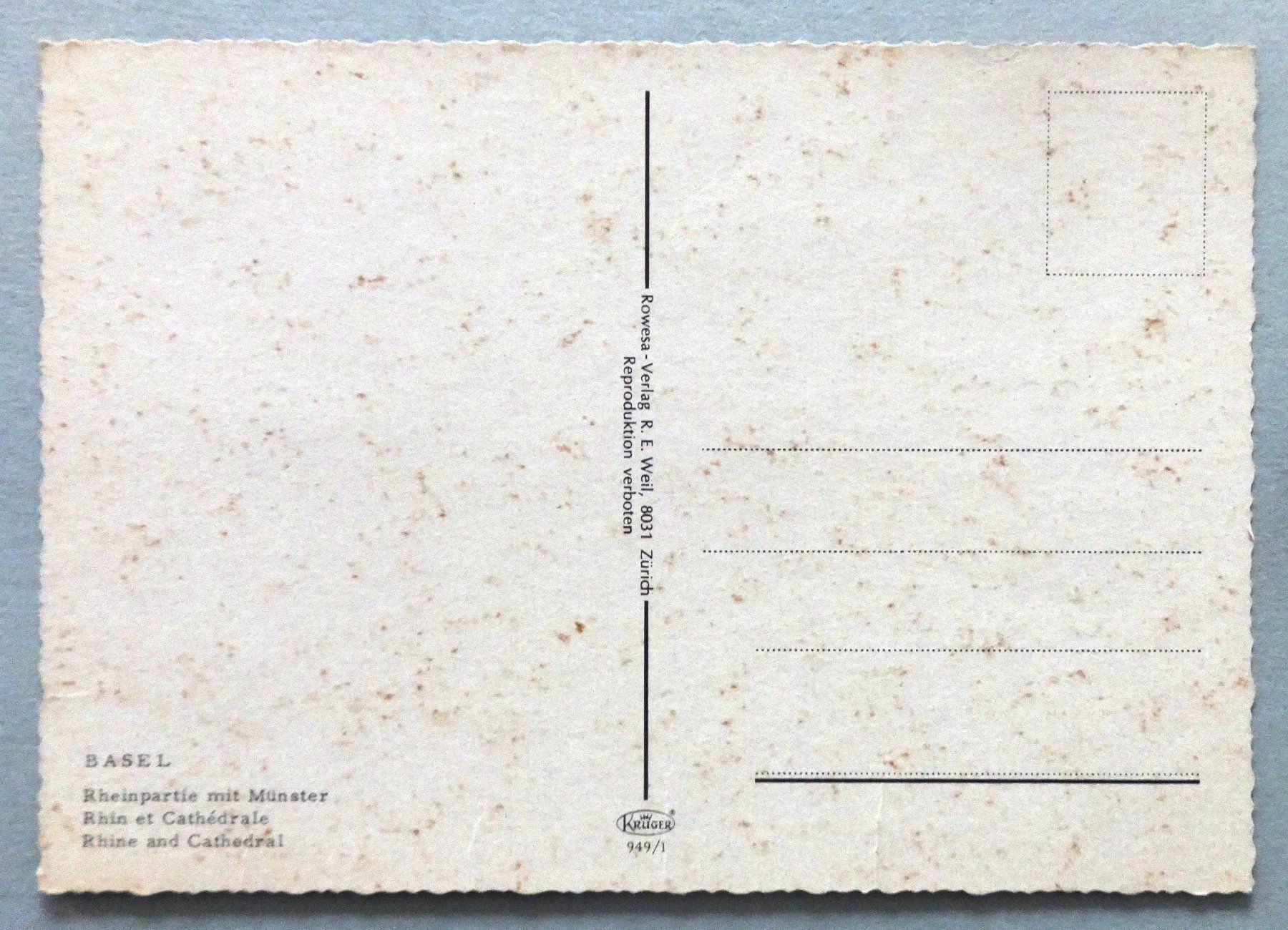 Cartes postales: Basel - Rheinpartie mit Münster – D'occasion à Fétigny par Billy2miny 1