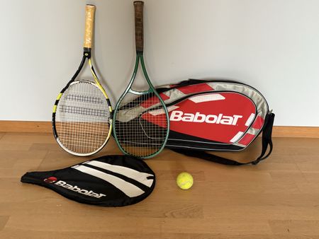 Babolat Tennis Bundle – 2 Rackets + Bag + Cover + Ball