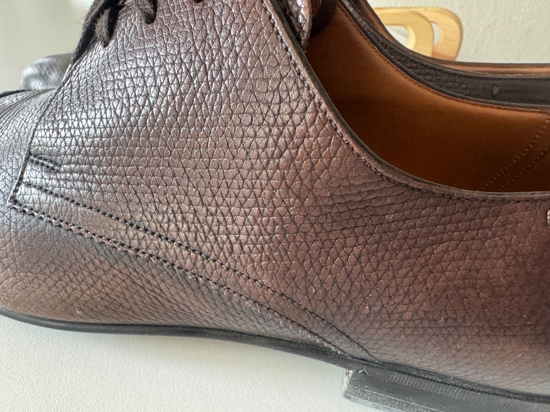 Bally Scarpe da uomo: BALLY Herren-Schnürschuhe Original, Gr. 42, Leder, Braun – Usato da Klingnau venduto da Pfidico 1