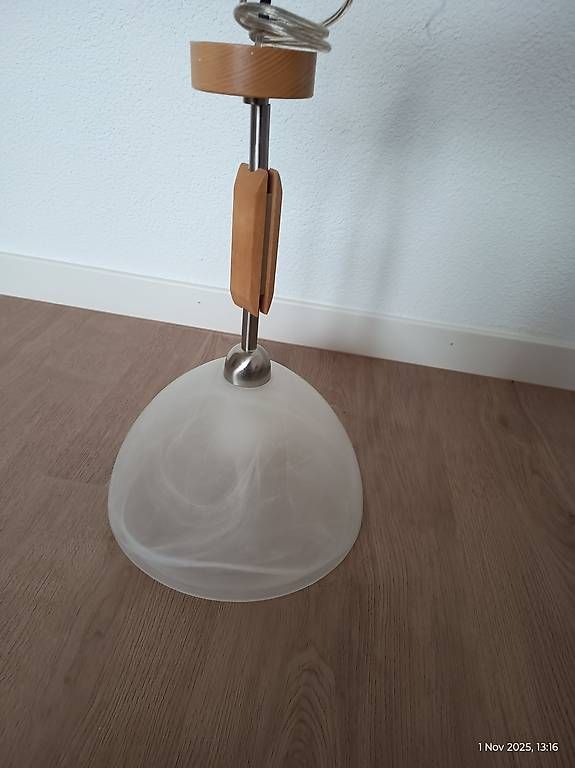Lampadari & plafoniere: Hängelampe E27, Holz+Glas – Usato da Regensdorf venduto da Hrochan 1