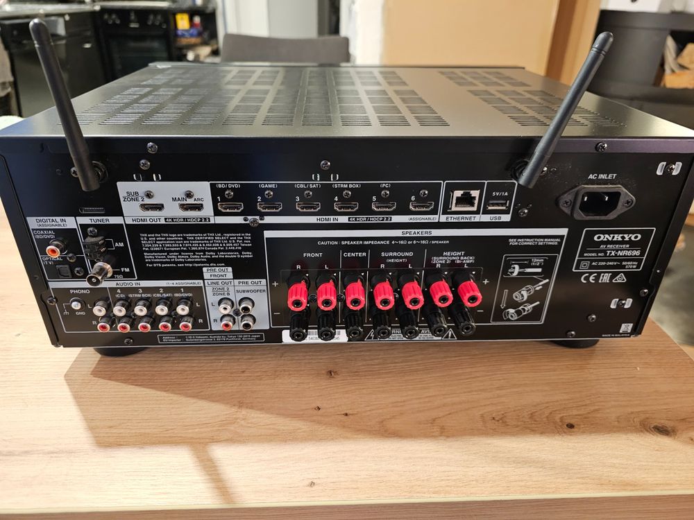 Onkyo TX-NR696 7.2 Kanal THX AV Receiver (Gebraucht) in Dübendorf für ...
