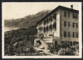 AK Locarno-Monti, Hotel Aeberli, 1937
